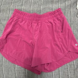 Lululemon Track That High Rise Lined Shorts 5”
in Lip Gloss (discontinued)